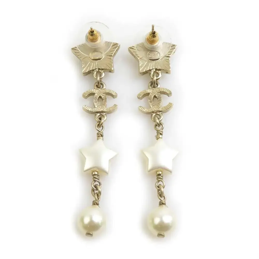 Chanel Pearl Earrings Artificial #247121C93B